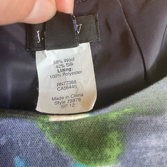 J. Crew Green and Blue Midi Dress - Picture 4 of 5